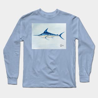 Marlin fish study Long Sleeve T-Shirt